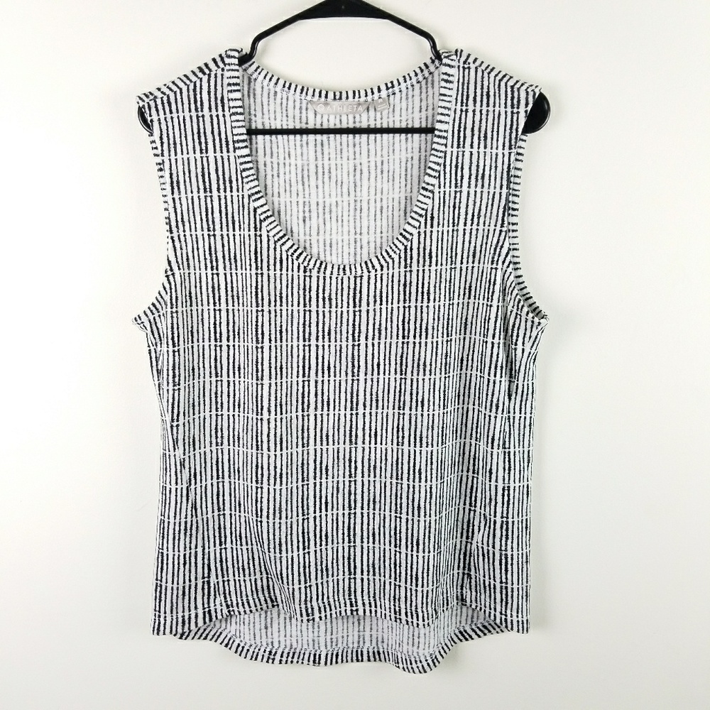 Athleta Breezy Stripe Muscle Tank Top Spring 2018